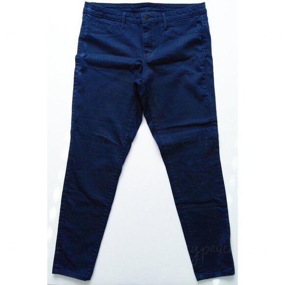 Mossimo Skinny Jeans Size 12 Dark Navy Denim Stretchy Classic Preppy Equestrian - Picture 3 of 13